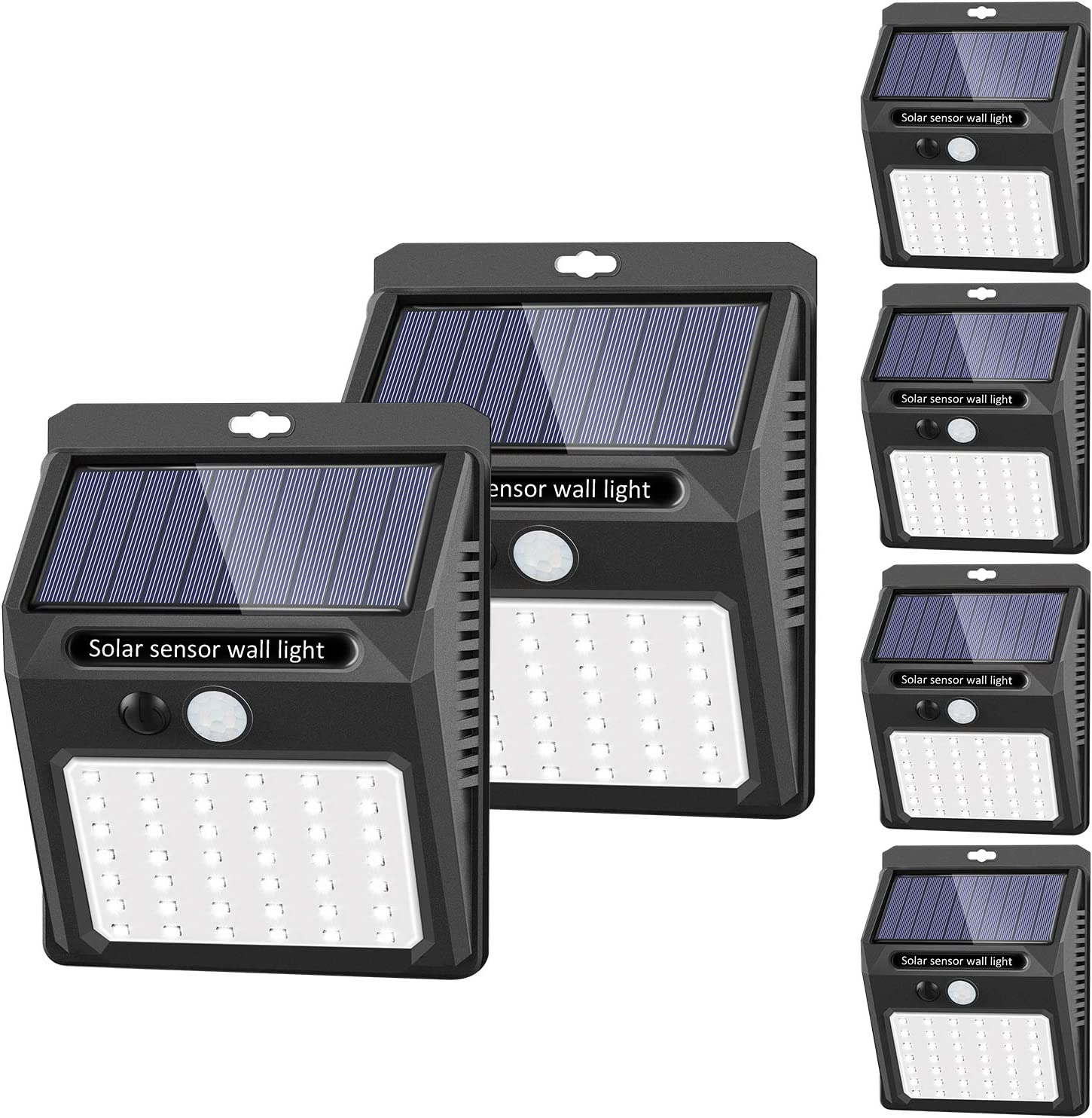 Pack de 6 luces solares con sensor de movimiento Sezac