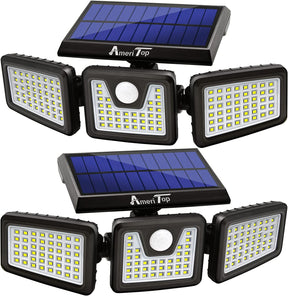 Pack de 2 luces solares con sensor de movimiento AmeriTop