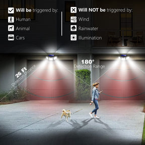 Pack de 2 luces solares con sensor de movimiento AmeriTop
