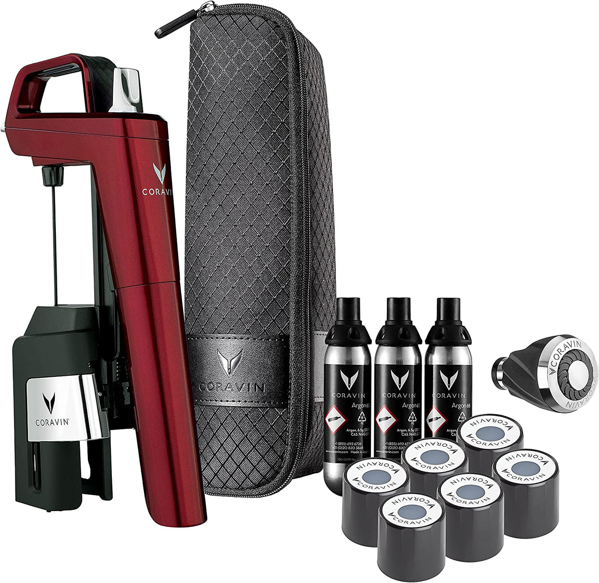 Kit de 14 piezas para vino | Color Rojo