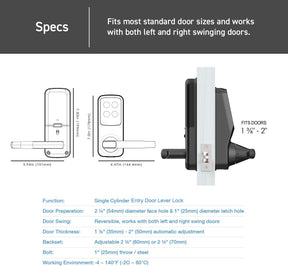 Cerradura Inteligente Bluetooth con huella sin llave