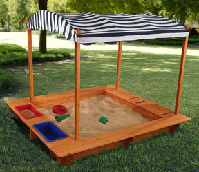 Caja de arena con toldo para juegos KidKraft