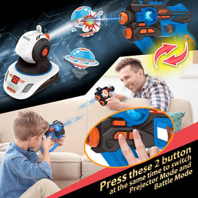 Pistola láser para niños con proyector