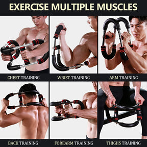 Ejercitador de brazo en forma de U, expansor de pecho en casa, bíceps, tríceps, antebrazo, muslos internos y hombro equipo de fitness XINRUI