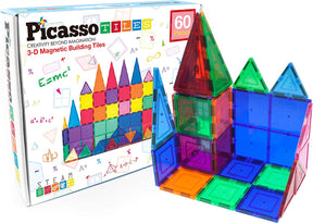 Juego de 60 piezas de construcción transparente 3D