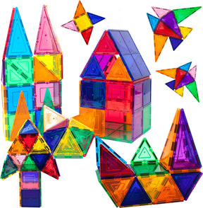 Juego de 60 piezas de construcción transparente 3D
