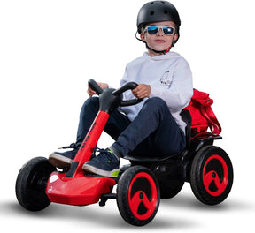 Kart eléctrico de 12 V con función plegable , asiento ajustable, tiras de goma antideslizantes