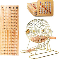 Juego de bingo con jaula,bolas y tabla maestra de plástico — Bingo 100 Cartones