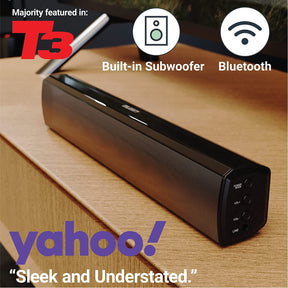 Barra de sonido pequeña para TV con Bluetooth, RCA, USB Majority Bowfell