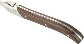 Juego de 6 tenedores acero inoxidable mango de madera | Laguiole by FlyingColors