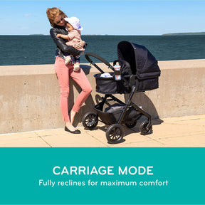 Coche para bebé individual convertible a doble plegable