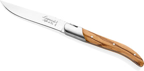 Juego de 6 cuchillos para carne madera de olivo | Laguiole Style de Vie