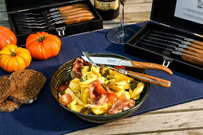 Juego de 6 cuchillos para carne madera de olivo | Laguiole Style de Vie