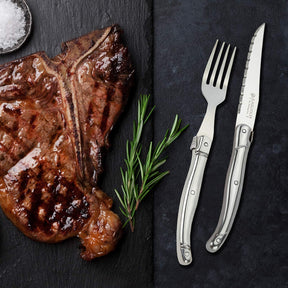 Juego de 8 cuchillos para carne con borde dentado | Laguiole by Hailingshan