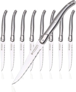 Juego de 8 cuchillos para carne con borde dentado | Laguiole by Hailingshan