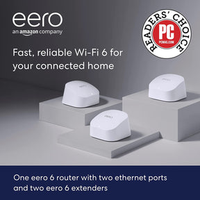 Router Eero 6 Pack de 3, 1 Router y 2 Extensores Amazon