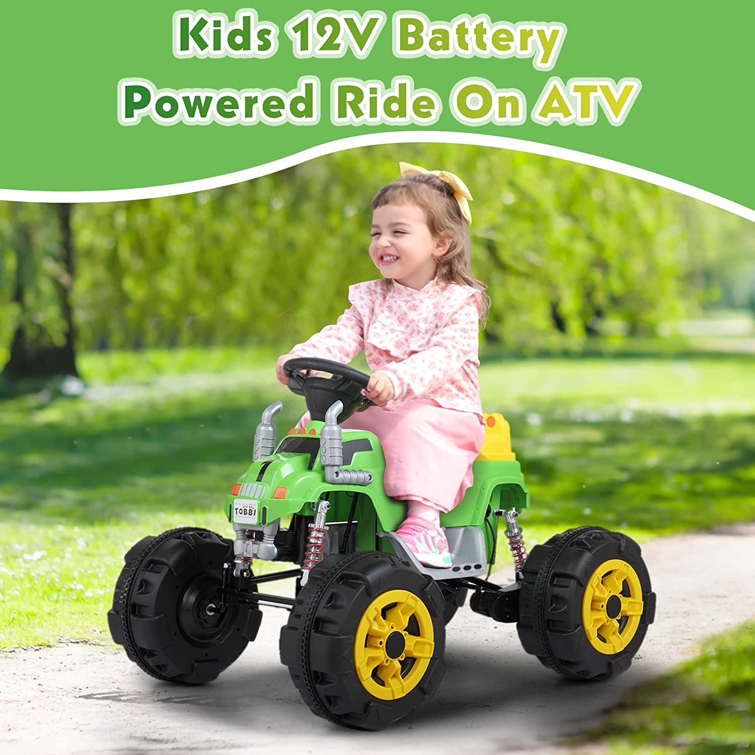  TOBBI Motocicleta eléctrica de 12 V para niños