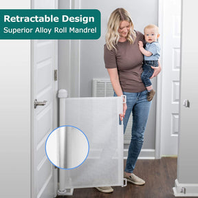 Puerta retráctil para Bebé para escaleras