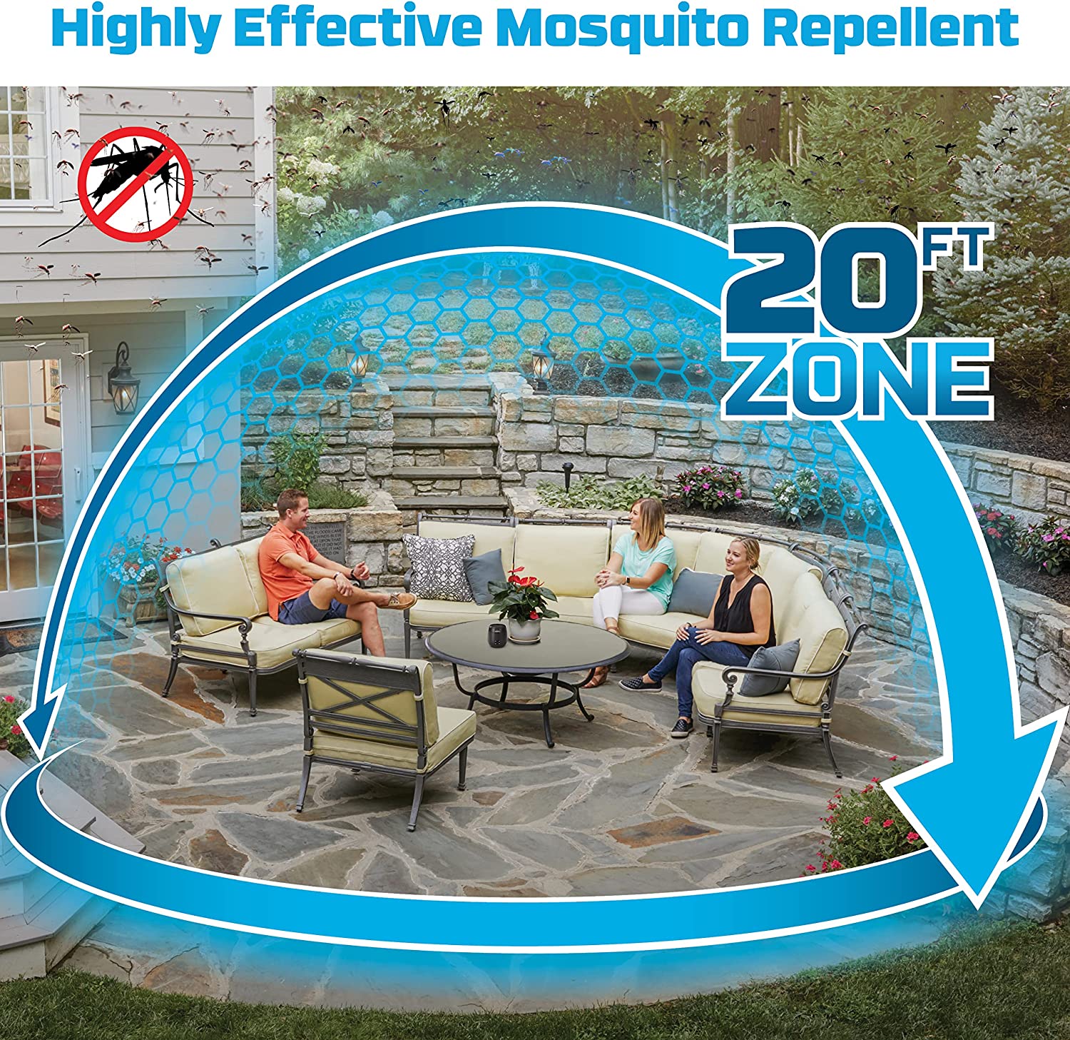 Repelente de mosquitos recargable