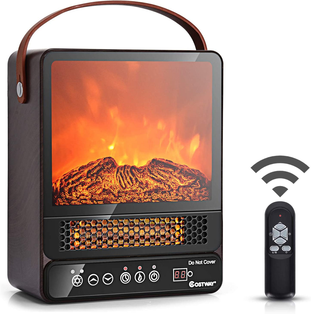 Mini chimenea eléctrica | Calentador eléctrico de 750W - 1500W