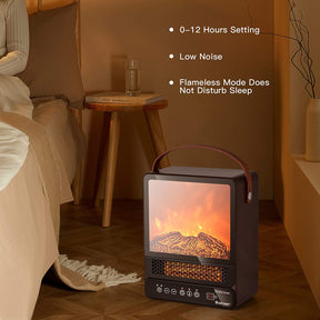 Mini chimenea eléctrica | Calentador eléctrico de 750W - 1500W