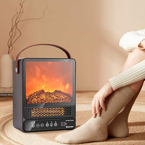 Mini chimenea eléctrica | Calentador eléctrico de 750W - 1500W