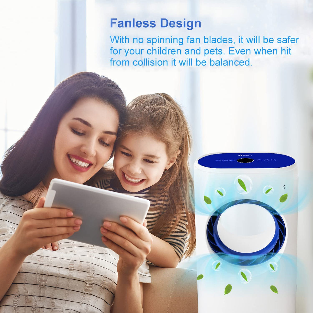 Ventilador portátil, humidificador y purificador con 3 modos Gorilla Gadgets