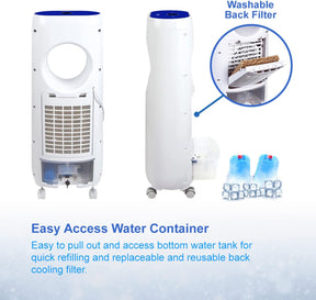 Ventilador portátil, humidificador y purificador con 3 modos Gorilla Gadgets
