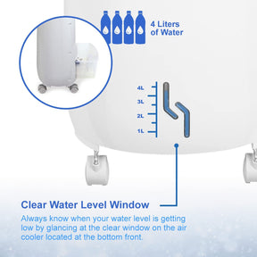 Ventilador portátil, humidificador y purificador con 3 modos Gorilla Gadgets