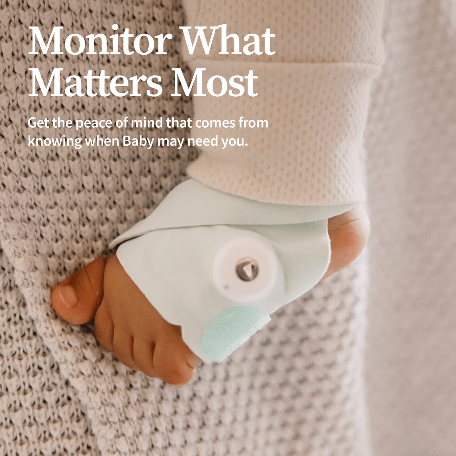 Monitor inteligente para bebés | Mide calidad de sueño con frecuencia cardíaca y oxígeno