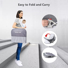 Cuna portátil Moisés | Plegable con mosquitero y toldo