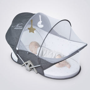 Cuna portátil Moisés | Plegable con mosquitero y toldo