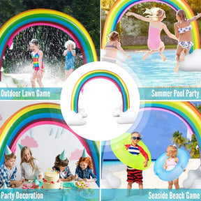 Arco Rociador de Agua Inflable Arcoirirs