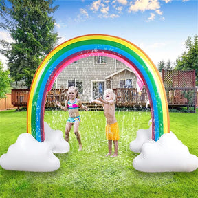 Arco Rociador de Agua Inflable Arcoirirs
