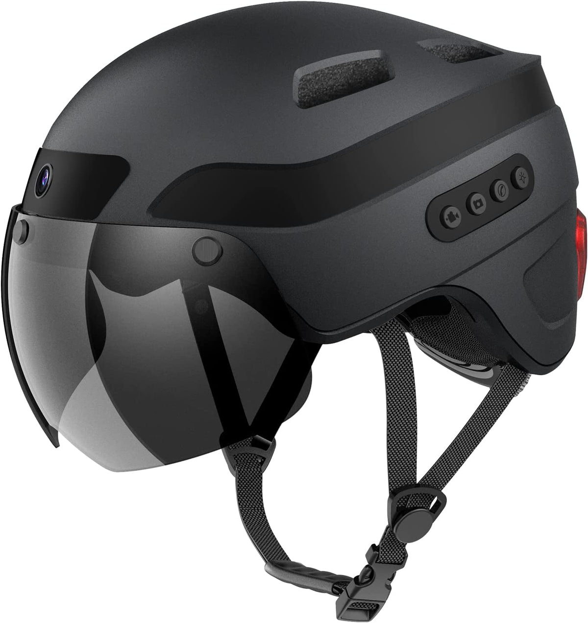 Casco de bicicleta para adulto | Con cámara deportiva de 1080P