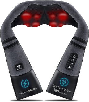 Masajeador Shiatsu inalambrico con calor
